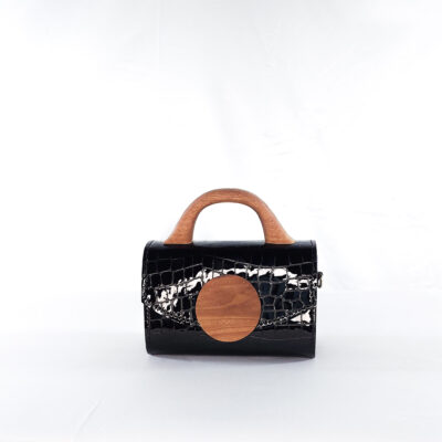 ABA MINI IN BLACK CROC