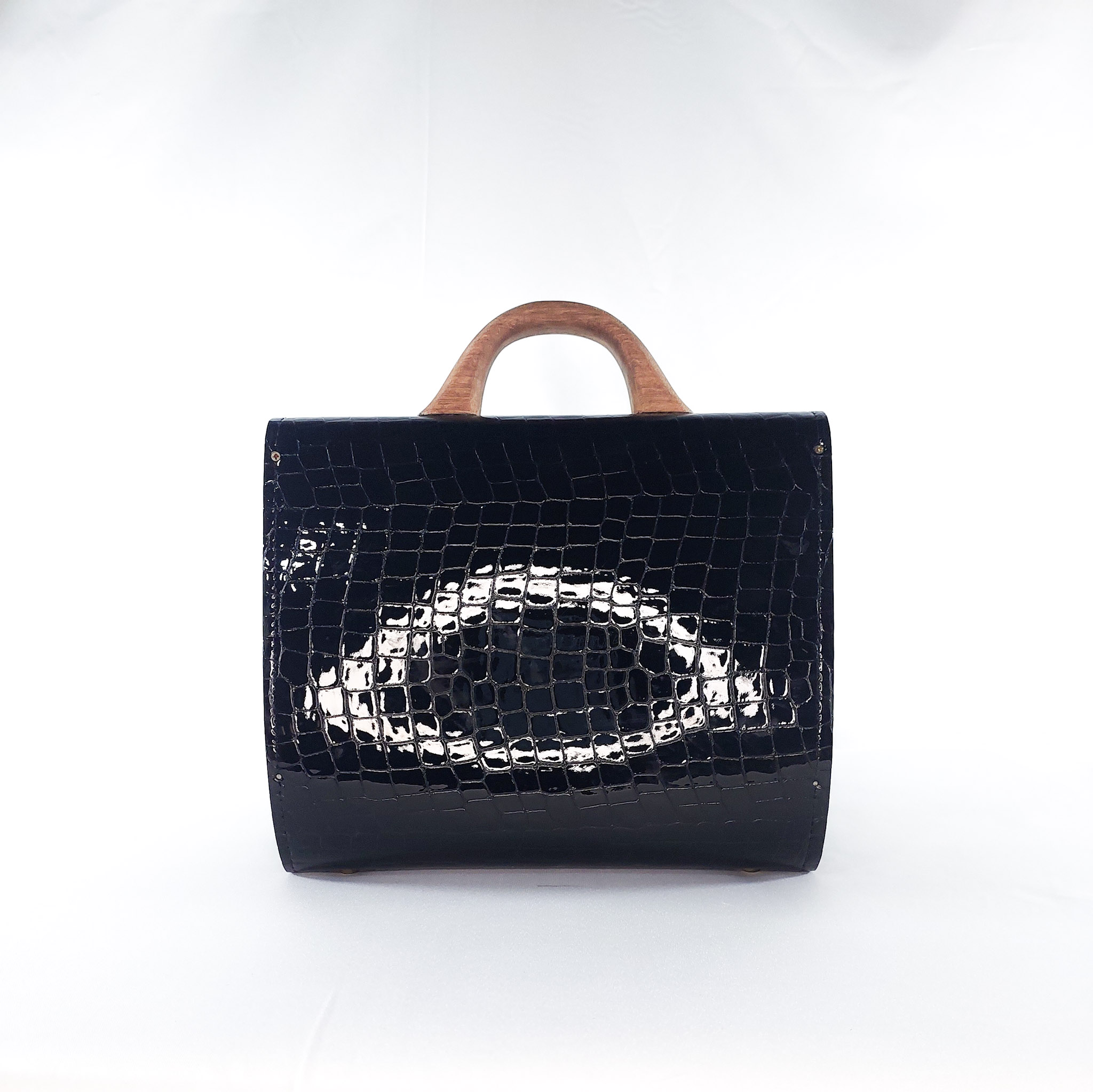 BLACK CROC AFUA MAXI-CHIC TOP HANDLE BAG - Image 2