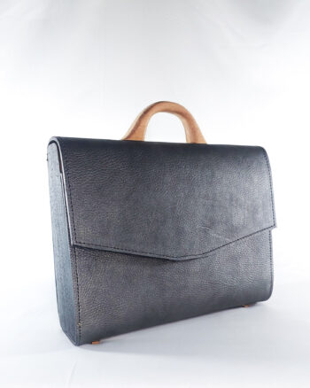 ABA BRIEF BAG IN METALLIC GREY