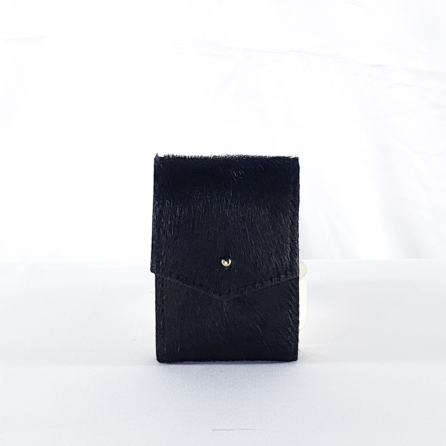 BLACK FUR CARD SLIP