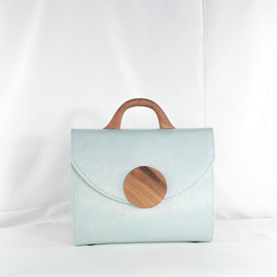 AFUA MAXI-CHIC TOP HANDLE BAG IN ICE BLUE
