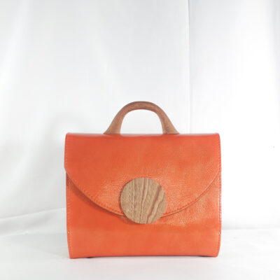 ORANGE AFUA MAXI-CHIC TOP HANDLE BAG