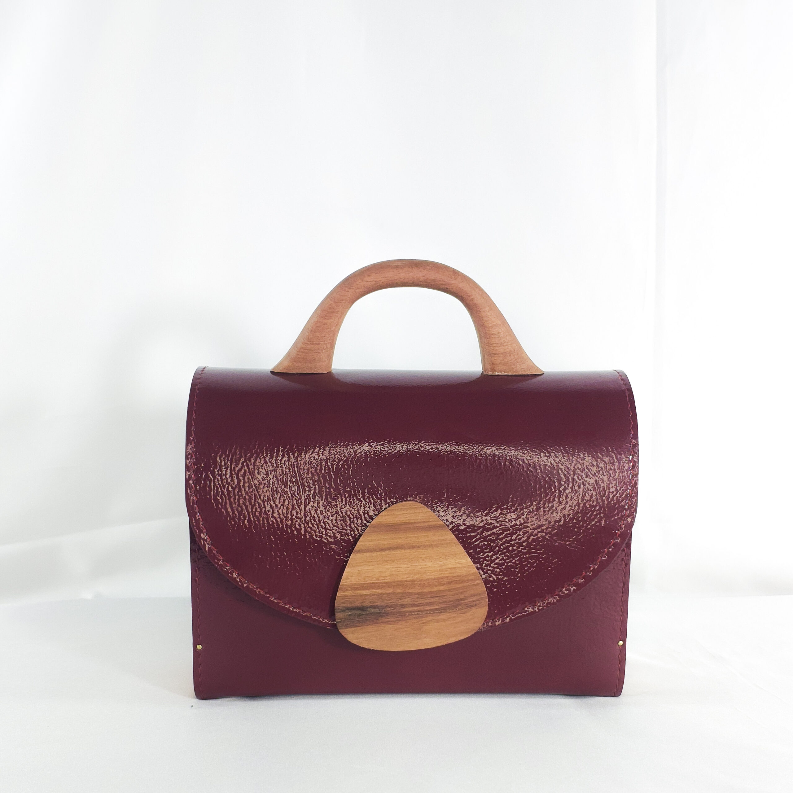 BURGUNDY KONAMA TOP HANDLE BAG