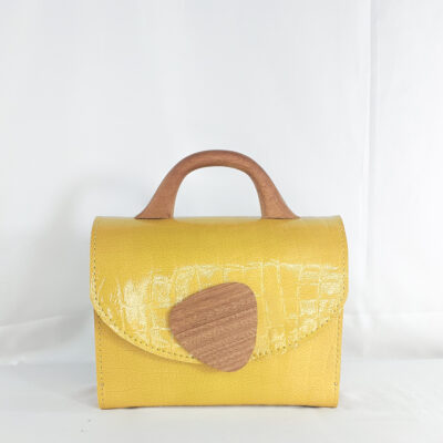 YELLOW KONAMA TOP HANDLE BAG