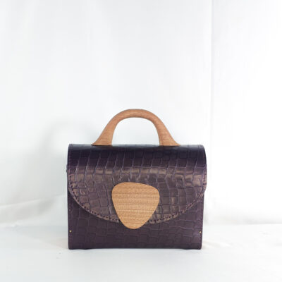 DEEP PLUM KONAMA TOP HANDLE BAG