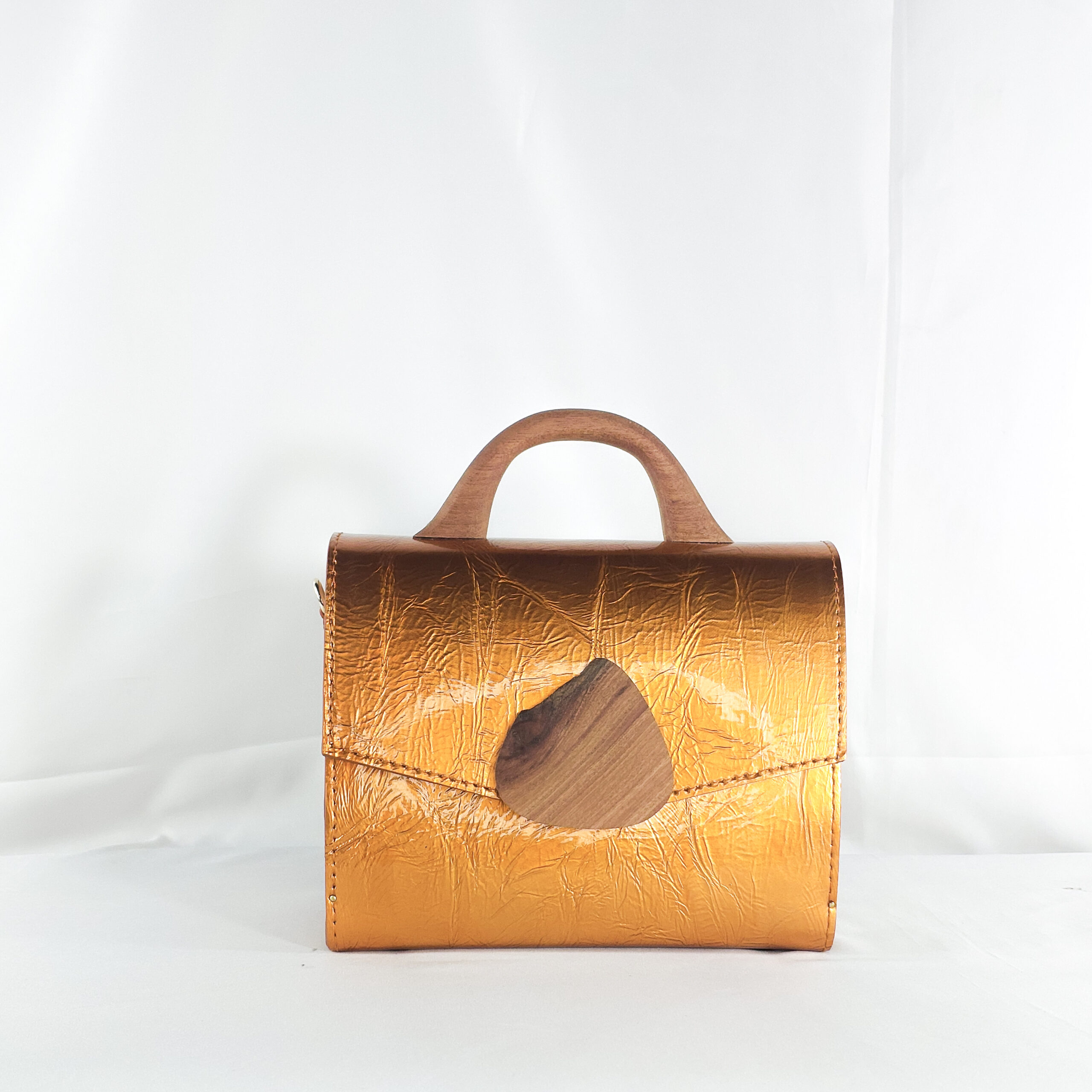 COPPER ORANGE SODZINE TOP HANDLE BAG
