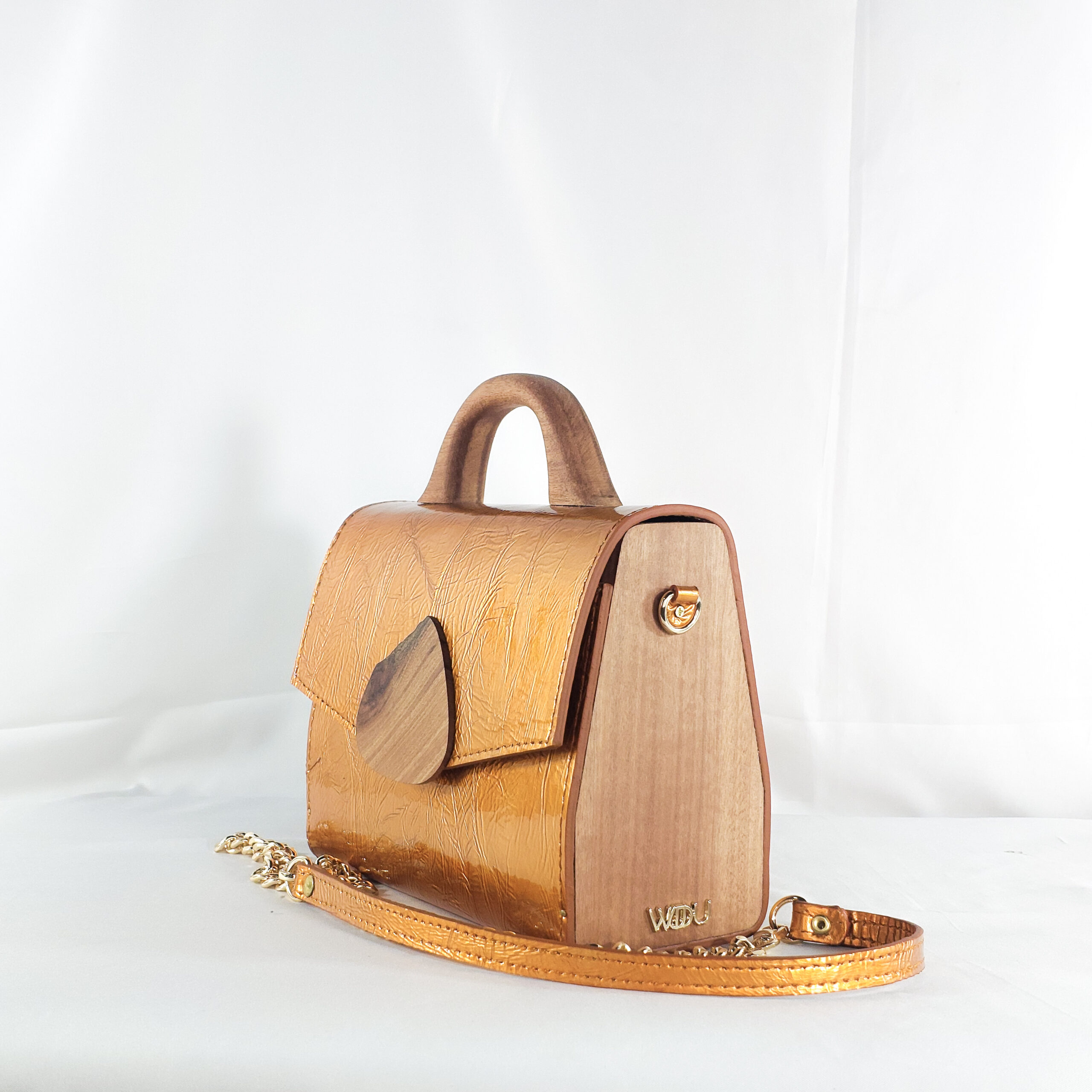 COPPER ORANGE SODZINE TOP HANDLE BAG - Image 2