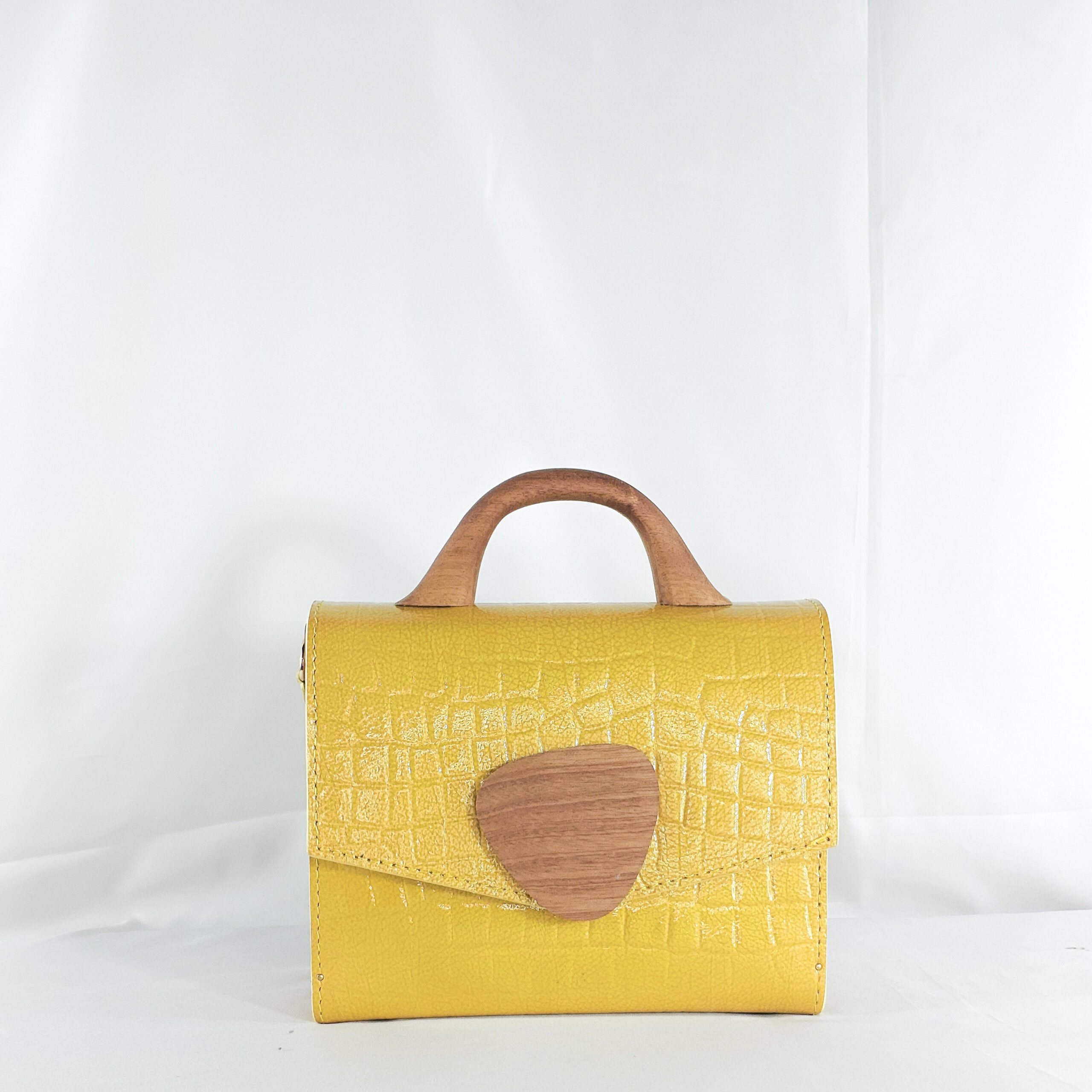 SAARA TOP HANDLE BAG IN YELLOW