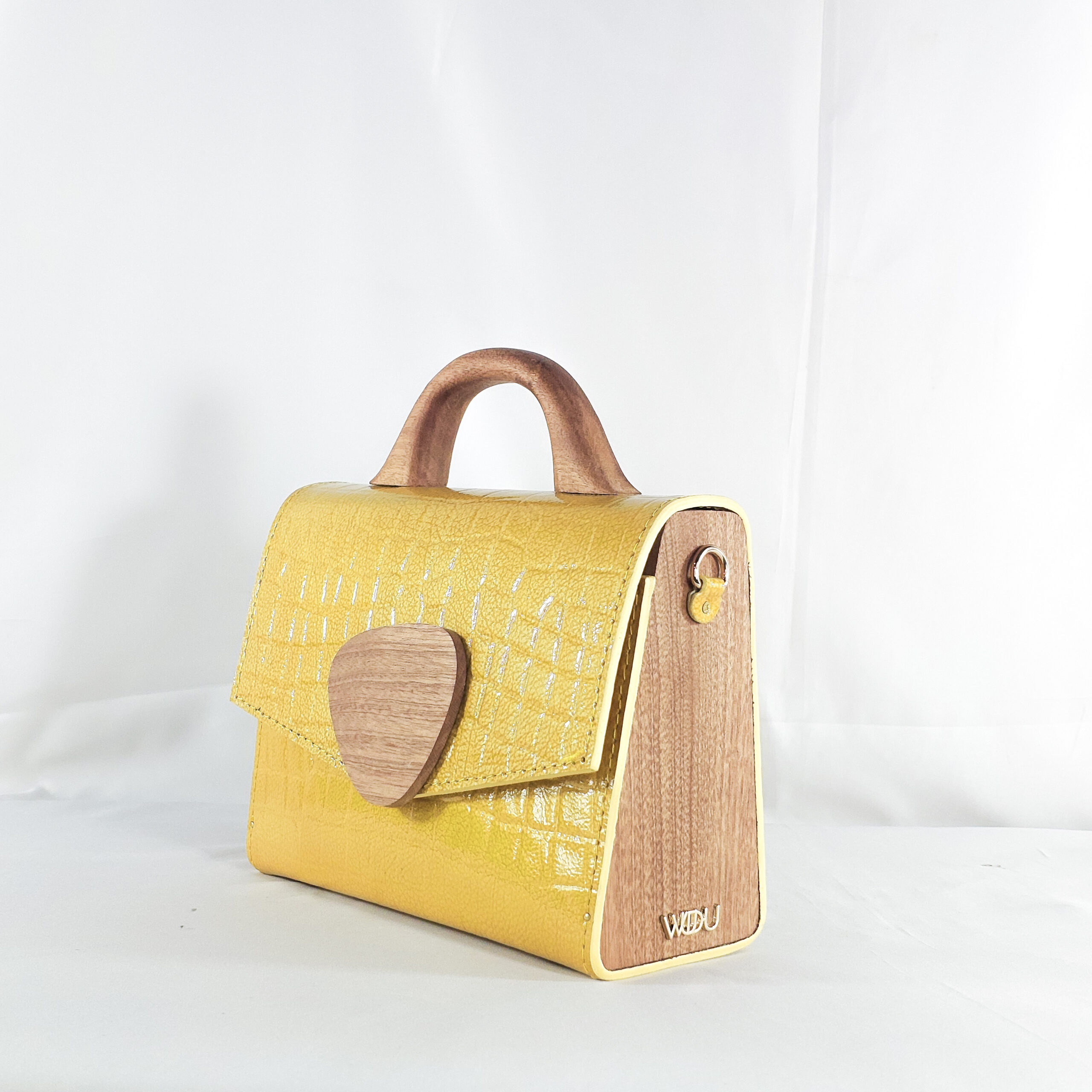 SAARA TOP HANDLE BAG IN YELLOW - Image 2