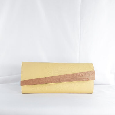 DZIFA MAXI CLUTCH IN BUTTERY YELLOW