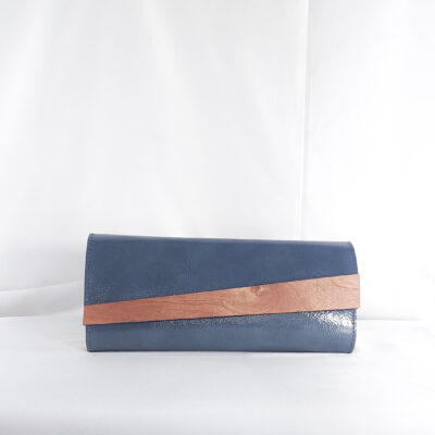 DZIFA MAXI CLUTCH IN SLATED BLUE