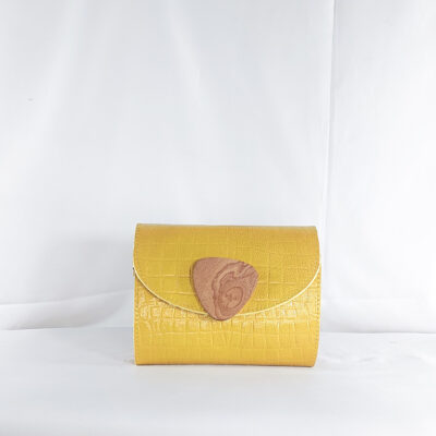 KLENAM CLUTCH IN SUNFLOWER YELLOW