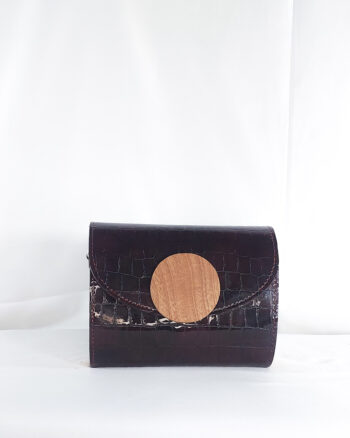 KLENAM CLUTCH IN DARK WINE