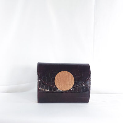 KLENAM CLUTCH IN DARK WINE