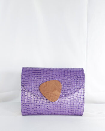 KLENAM CLUTCH IN LILAC CROC