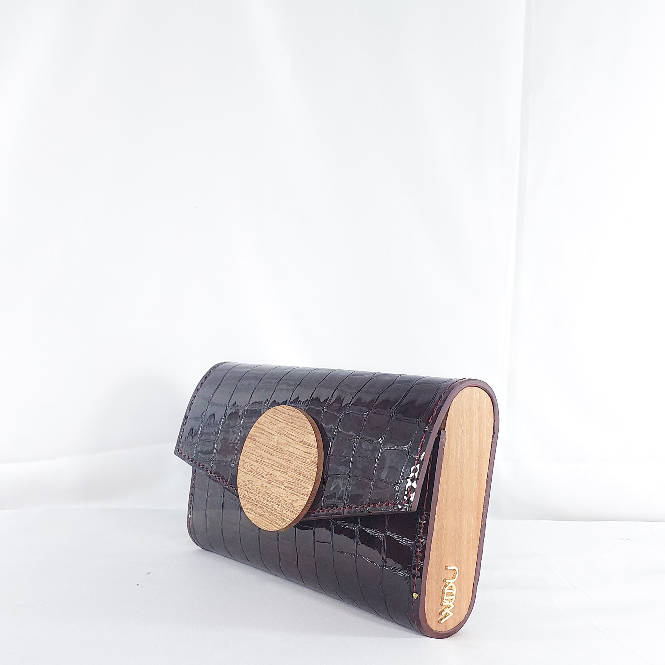 NANA AMA MEDIUM IN OXBLOOD CROC - Image 2