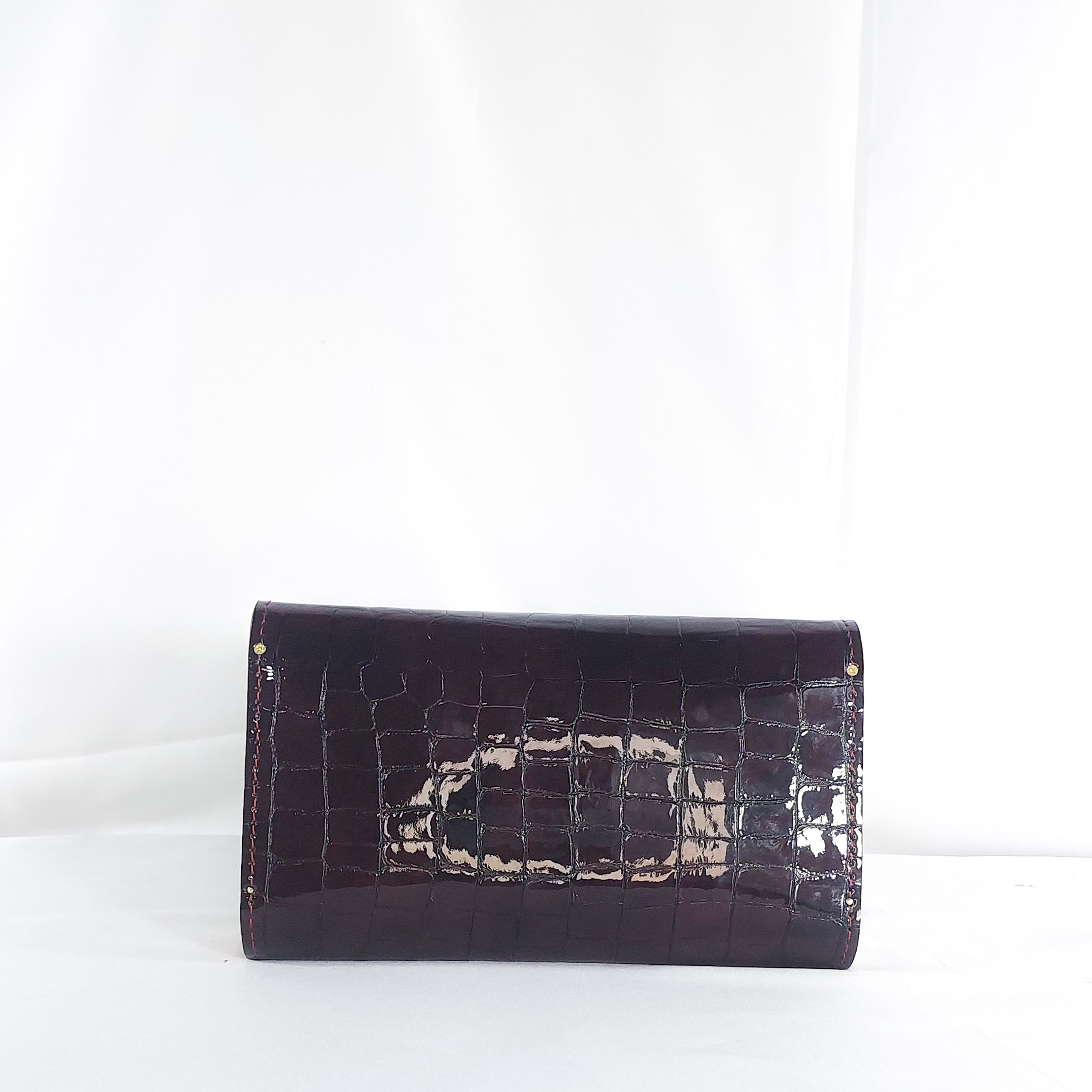 NANA AMA MEDIUM IN OXBLOOD CROC - Image 4